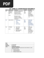 1ST Term Ict Lesson Notes For Week 8