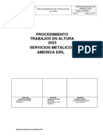 Procedimiento de Trabajos en Altura de Servicios Metalicos America E.I.R.L