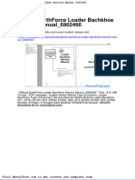 Bobcat Earthforce Loader Bachkhoe Service Manual 6902466