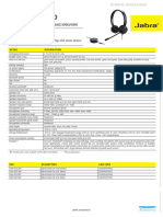 Jabra Evolve 30 TechnSpecs