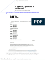 Cat Forklift Ex5000 Operation Maintenance Manual