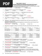 Final Exam - Tax 312