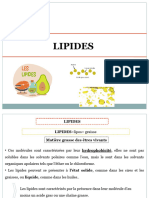 Cours de Biochimie Structurale 2022 2023 LIPIDE