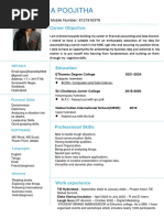 Poojitha Resume - 01