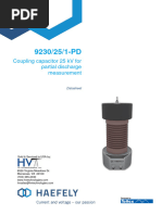 HVT DS HAEFELY 9230-25-1-PD Coupling Capacitor V2010