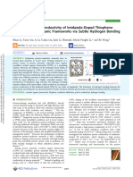 Enhanced Proton Conductivity of Imidazole-Doped ThiopheneBased Covalent Organic Frameworks Via Subtle Hydrogen Bonding