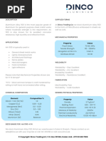 Aluminium Alloy 1100 Data Sheet