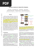 Imposing Consistency For Optical Flow Estimation