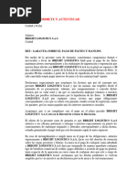 Carta Garantia de Fletes