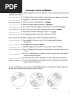 Meiosis Worksheet - Pearson