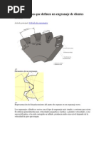 Características Que Definen Un Engranaje de Dientes Rectos