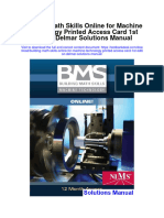 Building Math Skills Online For Machine Technology Printed Access Card 1st Edition Delmar Solutions Manual