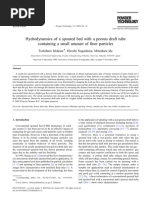 2003 Hydrodynamics of A Spouted Bed With A Porous Draft Tube Containing A Small Amount of Finer Particles