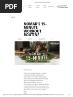 Nomad's 15-Minute Workout Routine