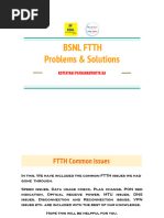 FTTH Problems and Solutions