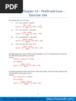 Class 8 Chapter 14 E28093 Profit and Loss E28093 Exercise 14a Download