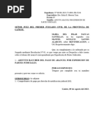 Adjunto Arancel Por Expedicion de Partes Judciales