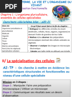 Chapitre1 (2) Cellules Spécialisées