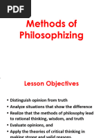 Methods of Philosophizing