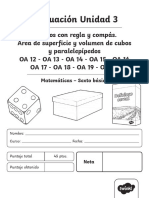 Evaluación 6 Básico - Matemáticas Unidad 3 - OA 12, 13, 14, 15, 16, 17, 18, 19 y 20