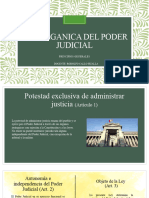 Ley Organica Del Poder Judicial Diapositivas 2023