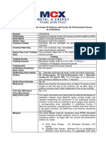 Crudeoil (100 Barrels) Options June 2022 Contract Onwards