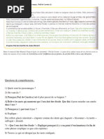 Texte Et Questions de Comprehension