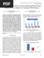 Operational Analysis of Green Batching Plant Using Dmaic Tools To Improve Company Performance