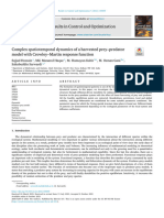 Complex Spatiotemporal Dynamics of A Harvested Prey P 2021 Results in Contro