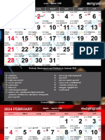 Malayalam Calendar 2024 PDF