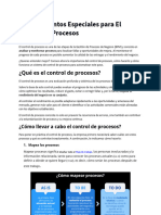 Procedimientos Especiales para El Control de Procesos