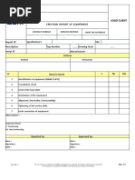 FR - CQP.19 Erection Report of Equipment