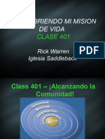 Descubriendo Mi Mision de Vida: CLASE 401