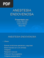 Anestesia Endovenosa