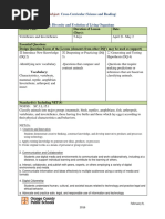 Lesson Title: Duration of Lesson (Days) : Date:: 3 Cross-Curricular (Science and Reading)