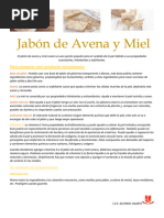 Jabón de Avena y Miel 