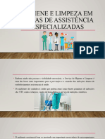 Higiene e Limpeza em Áreas de Assistência Especializadas