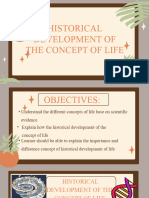 Historical Development of The Concept of Life