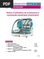 Notice Dutilisation Fraiseuse Commande Numerique Charlyrobot