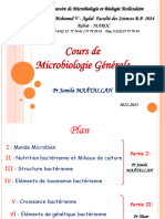 Cour de Microbiologie S3 Séance I 2022-2023