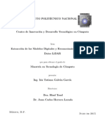 Extracción de Los Modelos Digitales y Reconocimiento de Formas en Datos LiDar