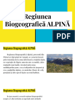 Regiunea Biogeografică ALPINĂ