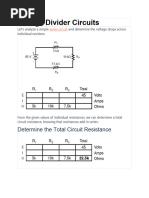 Voltage Divider & Current Divider