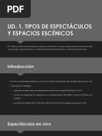 Ud1 - Tipos de Espectáculos y Espacios Escénicos