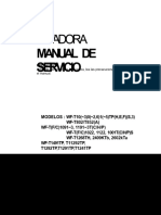 Lavadora Manual de Servicio