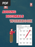 Adding Decimals Workbook, Level 7