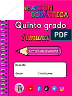 5° - S17 - PLANEACIÓN - DIDÁCTICA Esmeralda - Te - Enseña