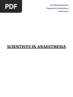 Scientists Anesthesia