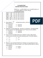 Soal Penilaian Struktur Atom - SPU