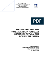 Kertas Kerja Memohon Sumbangan Dana Pembelian Sistem Siar Raya Baharu Untuk SK Terentang